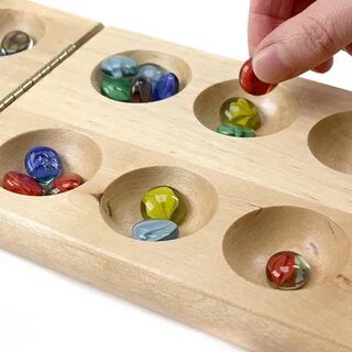 Настольная игра в разноцветные камешки «Калах»